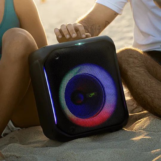 Caixa de Som Bluetooth Amp Get Cube 2 250W RMS Led Rgb USB/MicroSD - WZetta - Foto 4