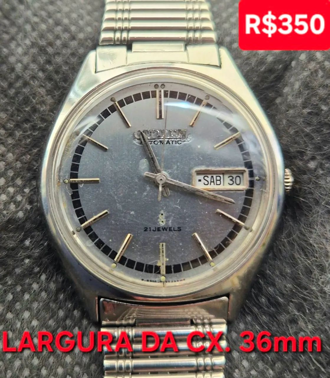 Relógio Citizen Automático Vintage - 36mm - Foto 2