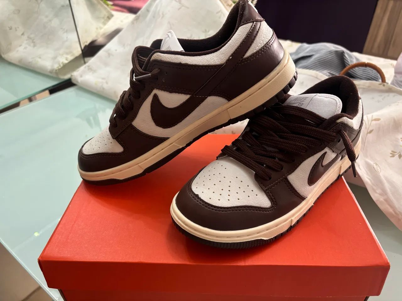 Nike Dunk Low Réplica (Edição Brown & White)