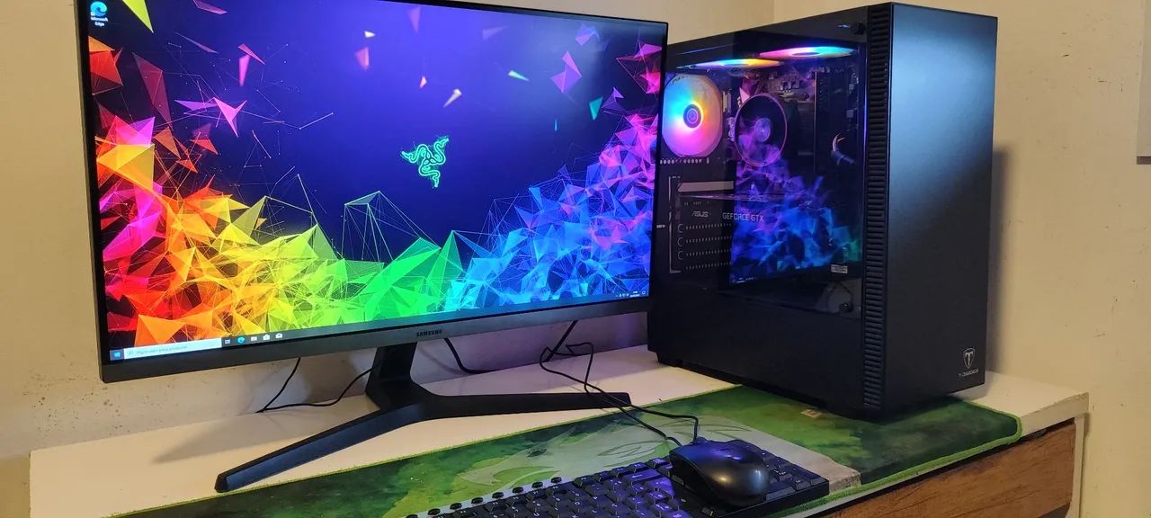 Pc Gamer Ryzen 7 2700x 16gb ddr4 Armazenamento 1120Gb GTX 1650 4gb