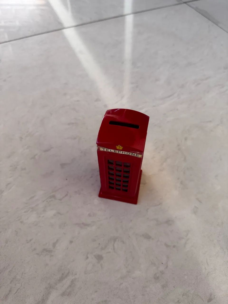 Miniatura Cabine Telefônica Londres Cofre de Metal e Decoração - Foto 2