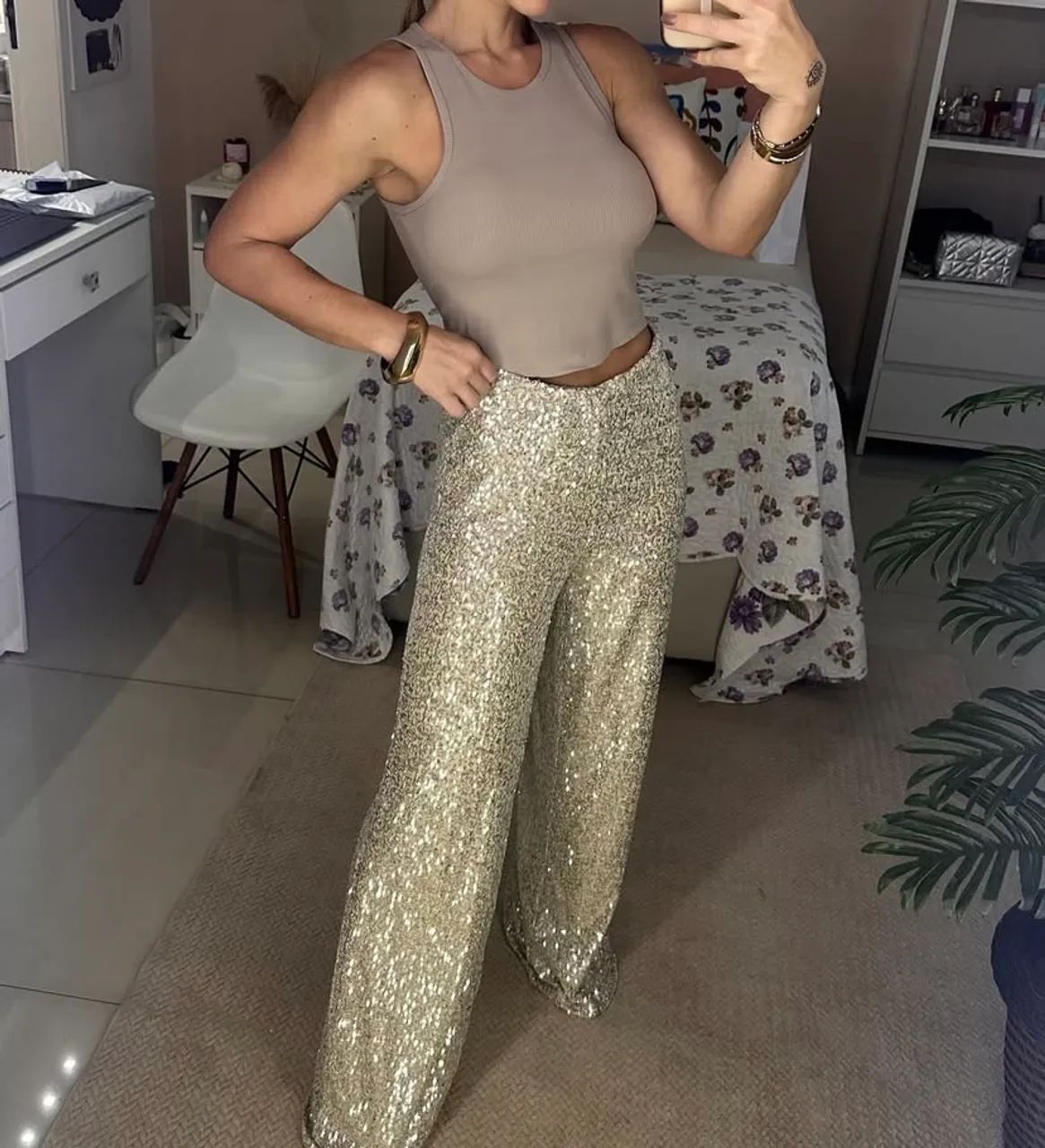 Calça paetê  - Foto 2