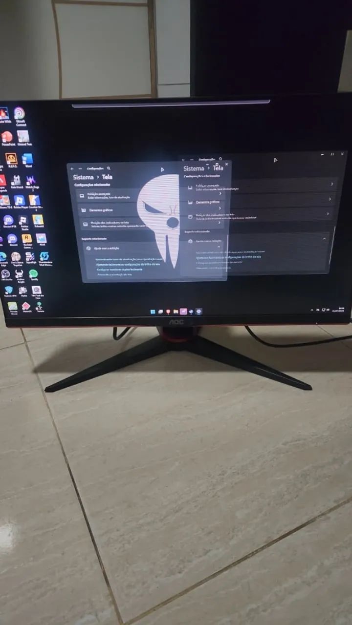 Monitor AOC Hero 144Hz com DEFEITO! - Foto 3