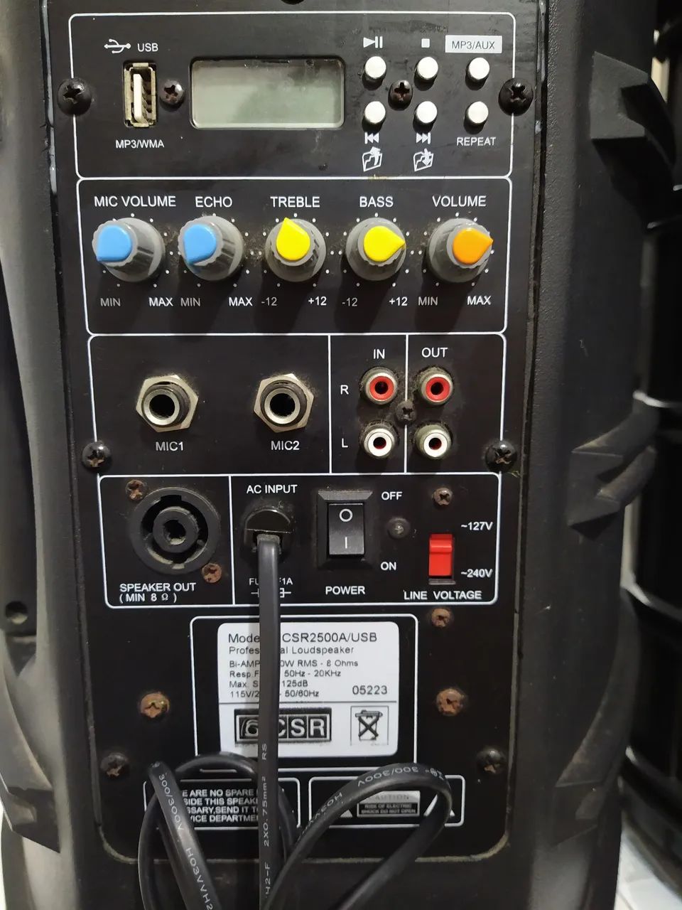 Par de Caixas de Som Amplificadas CSR 2500a - Foto 3