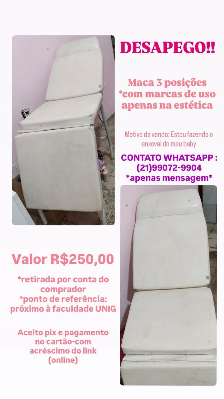 Maca 3 posições (usada) 