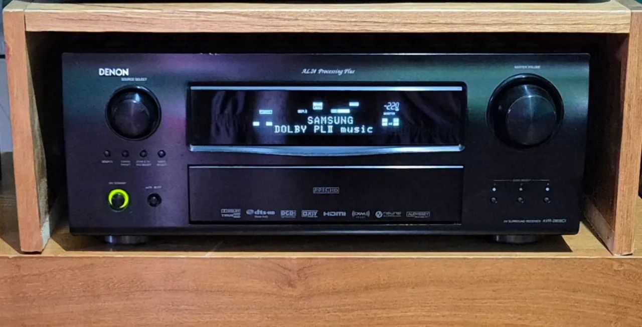 Receiver Denon AVR 2808ci Impecavel - Foto 4