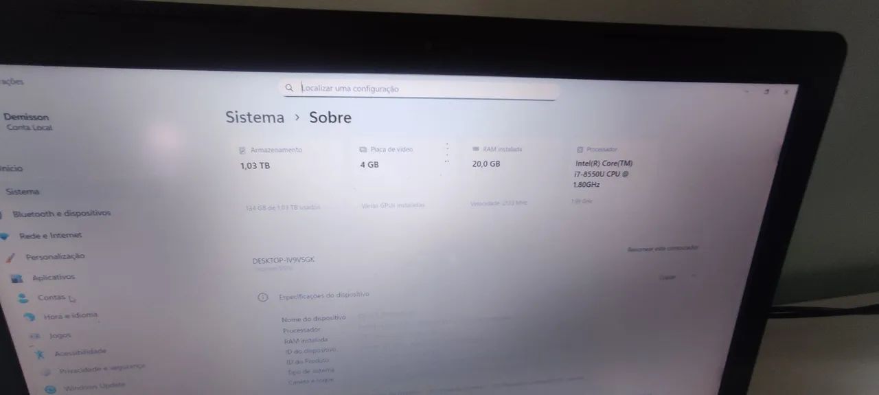 Notebook Dell i7+ vídeo dedicado  - Foto 3