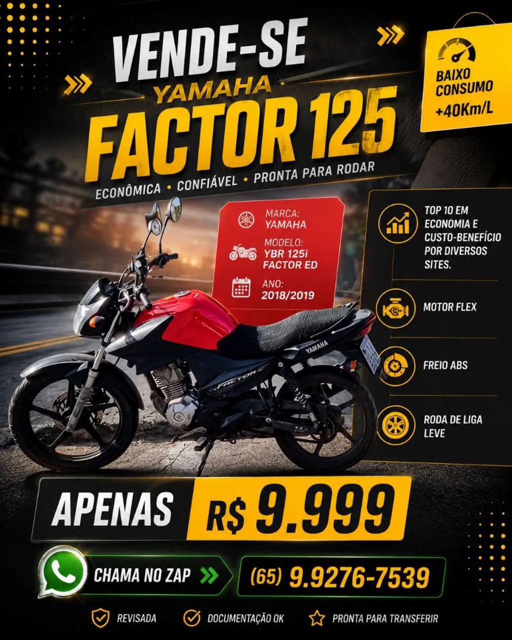 Yamaha Factor 125 à venda ?