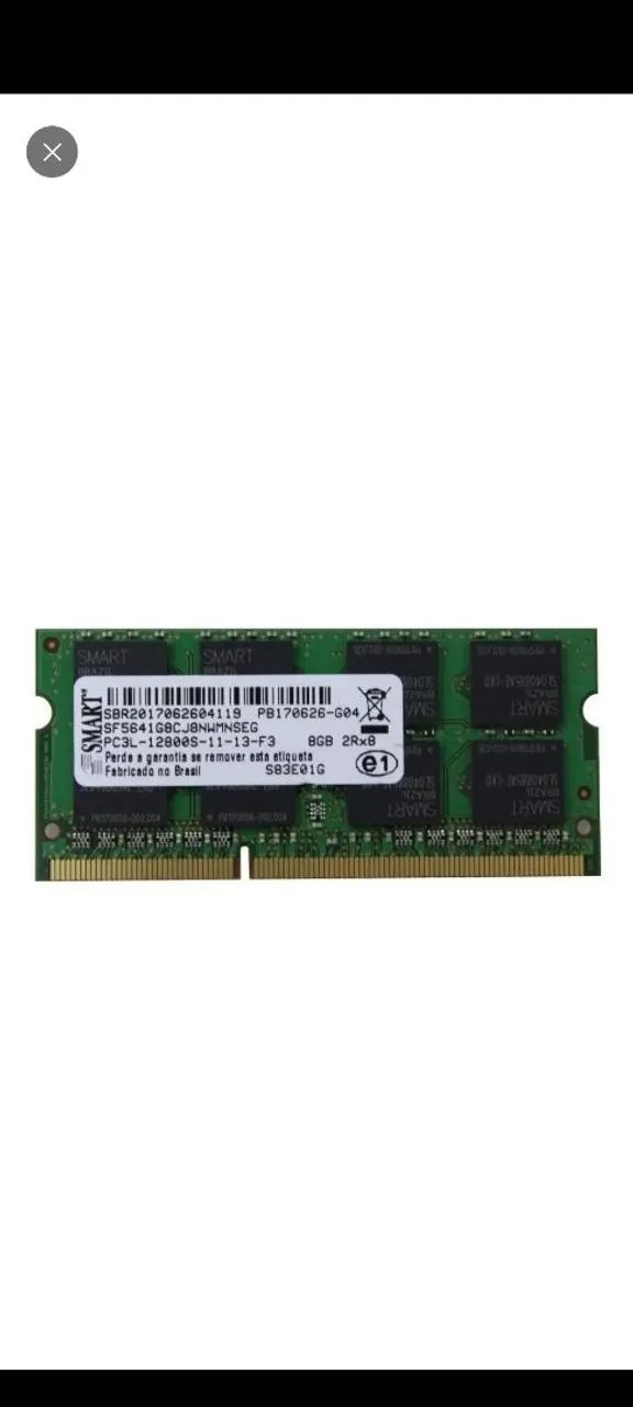 Memória notebook DDR3 8Gb
