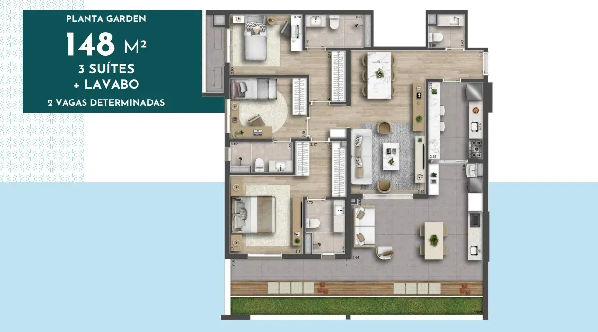 PLANTA 148m²