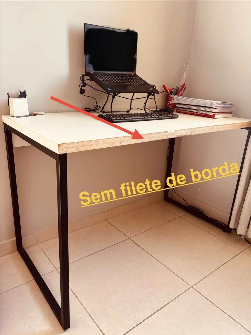 Mesa escritório pés industrial