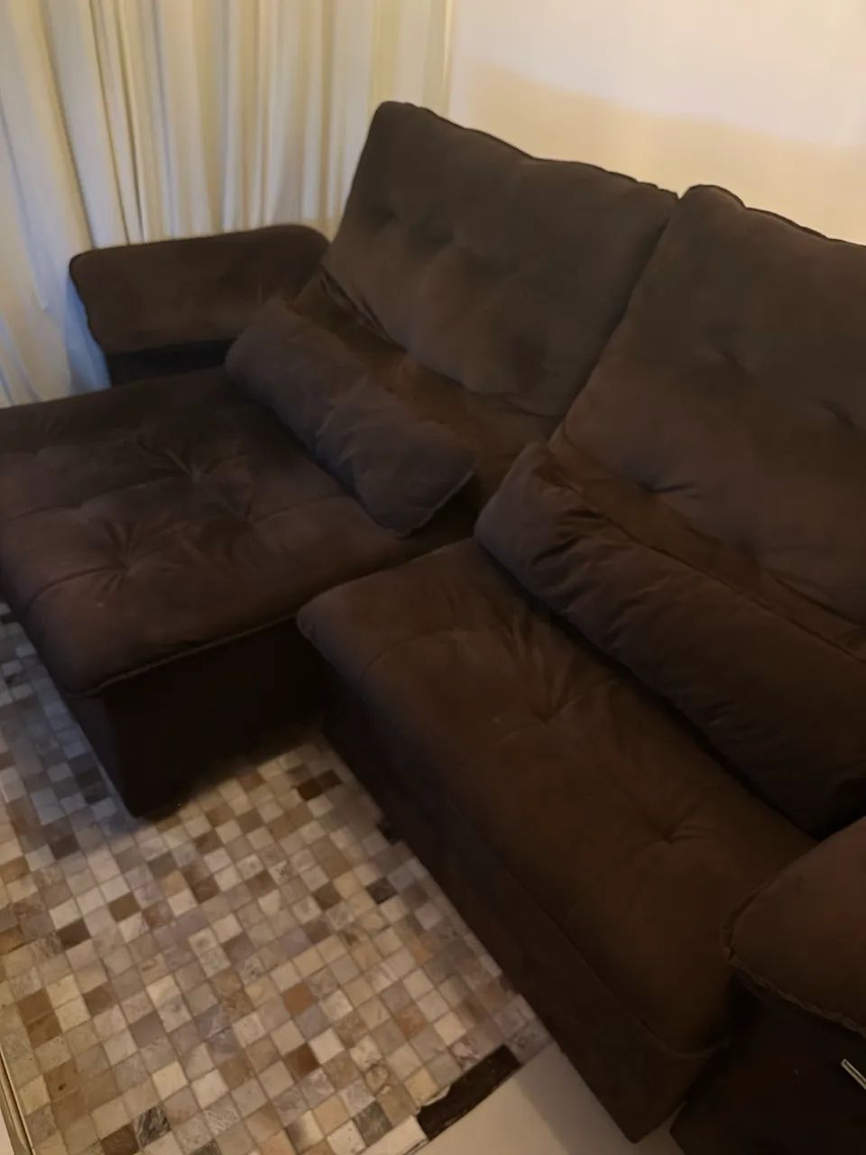 Rack/painel tv 65 polegadas + sofá 4 lugares retrátil  - Foto 3
