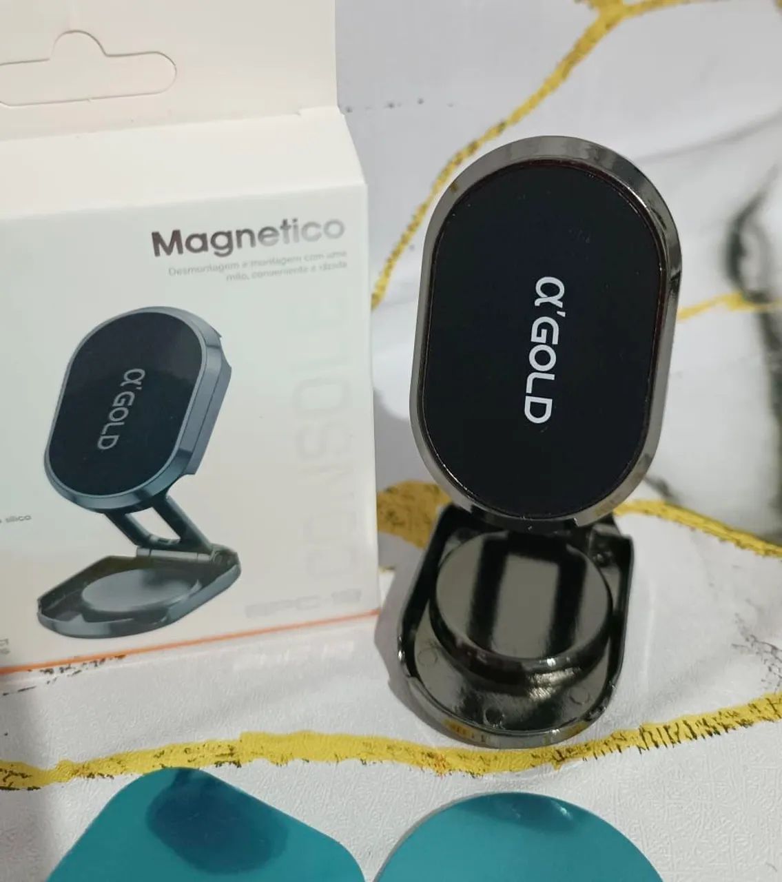 SUPORTE CELULAR CARRO MAGNÉTICO DOBRÁVEL  - Foto 5