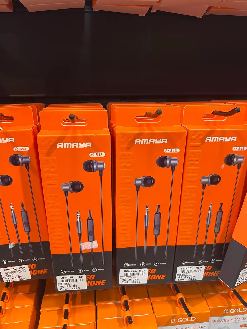 Fone de ouvido com fio Microfone Amaya  - Foto 2