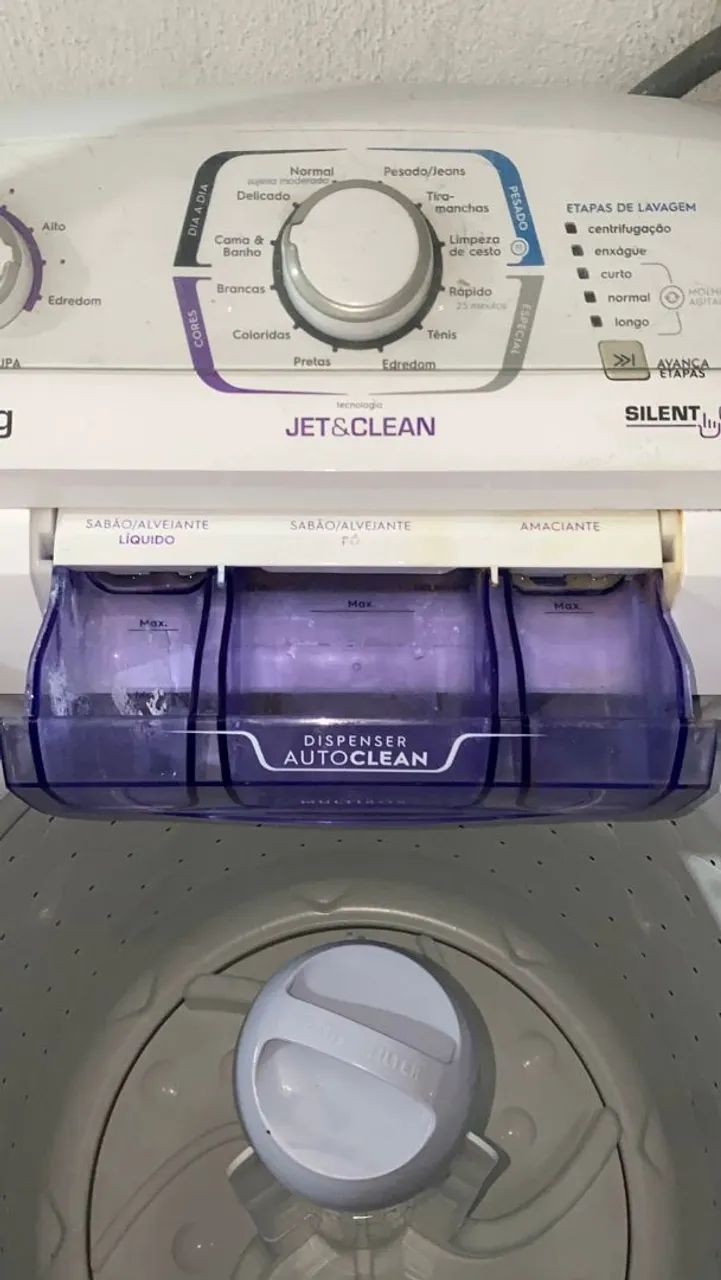 MÁQUINA DE LAVAR ELETROLUX 16 KILOS (JET & CLEAN) SILENT CONTROL