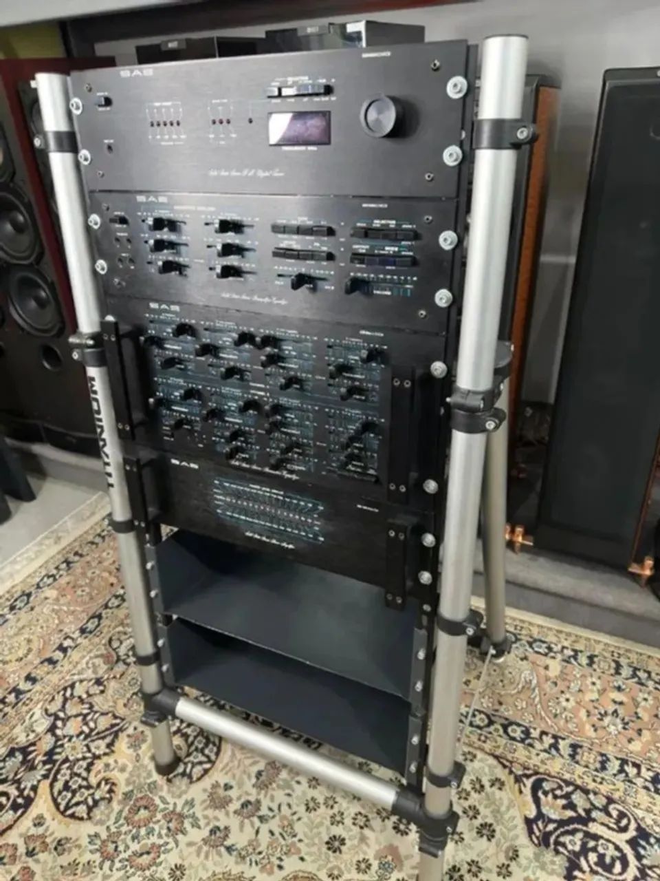 Amplificador Power Pré e Equalizador Conjunto Sae - Som Jbl Marantz Pioneer Receiver Hifi
