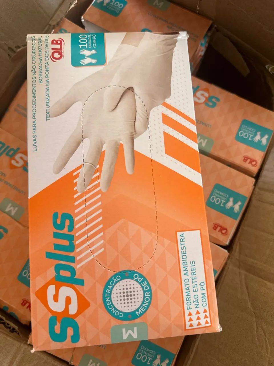 Luva De Procedimento Látex Com Pó SSPlus 100 Unidades ANVISA - Foto 2