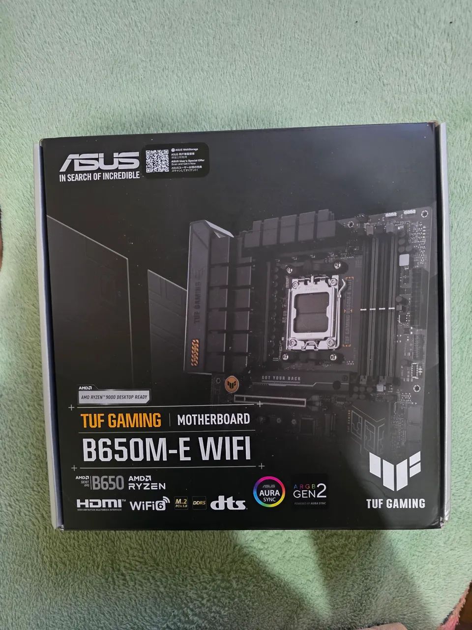 Placa-Mãe ASUS TUF Gaming B650M-E WIFI. AMD AM5