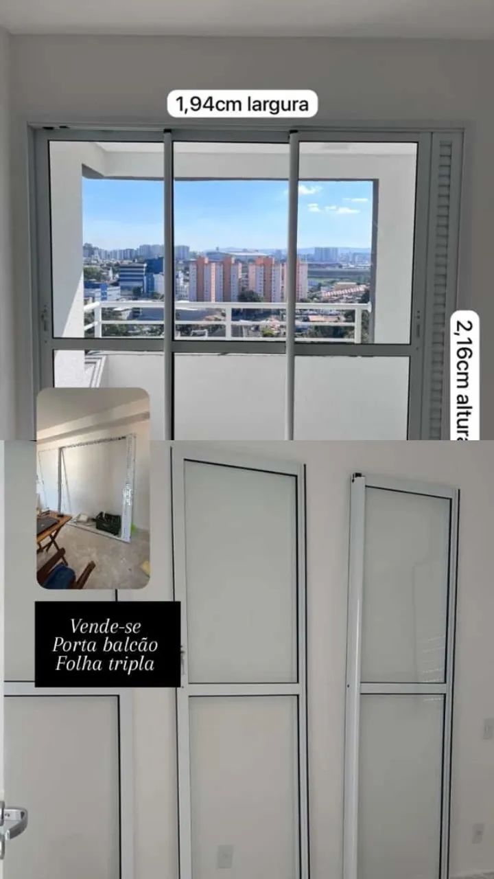 Porta Balcão 3 folhas com Fechadura  - Foto 2