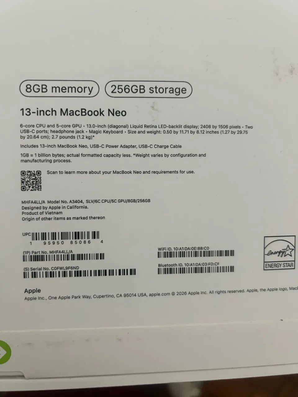 MacBook Neo Apple 8gb/256gb - Foto 3