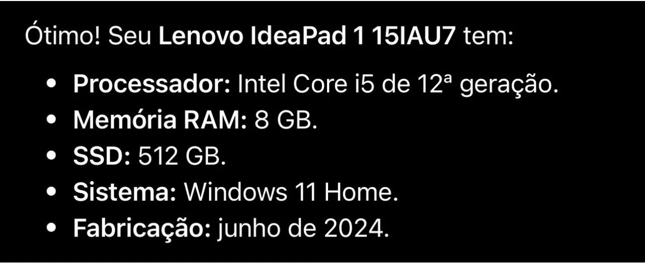 Oportunidade Not Lenovo