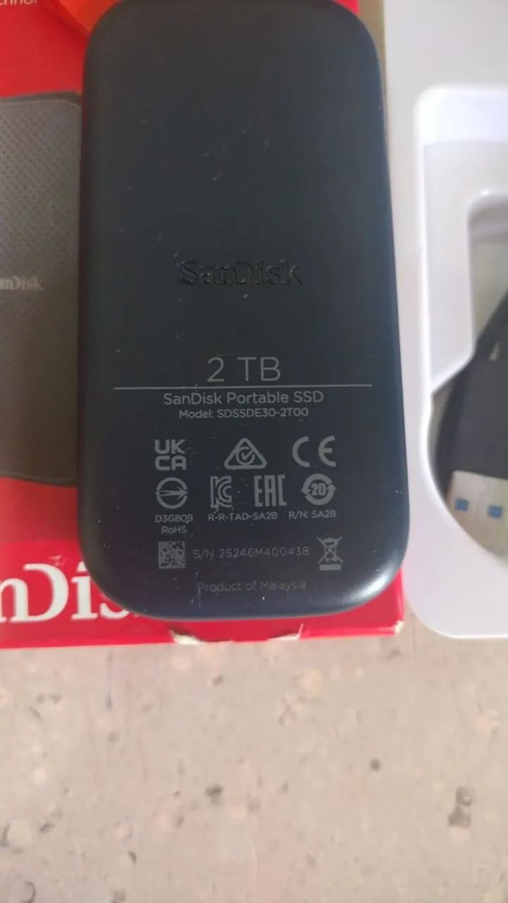 SSD EXTERNO SANDISK 2TB - Foto 5