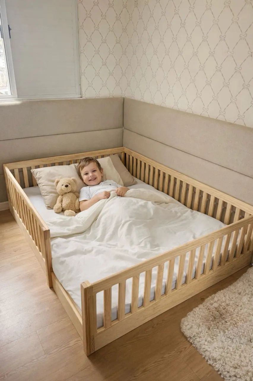 Cama montessoriana infantil 