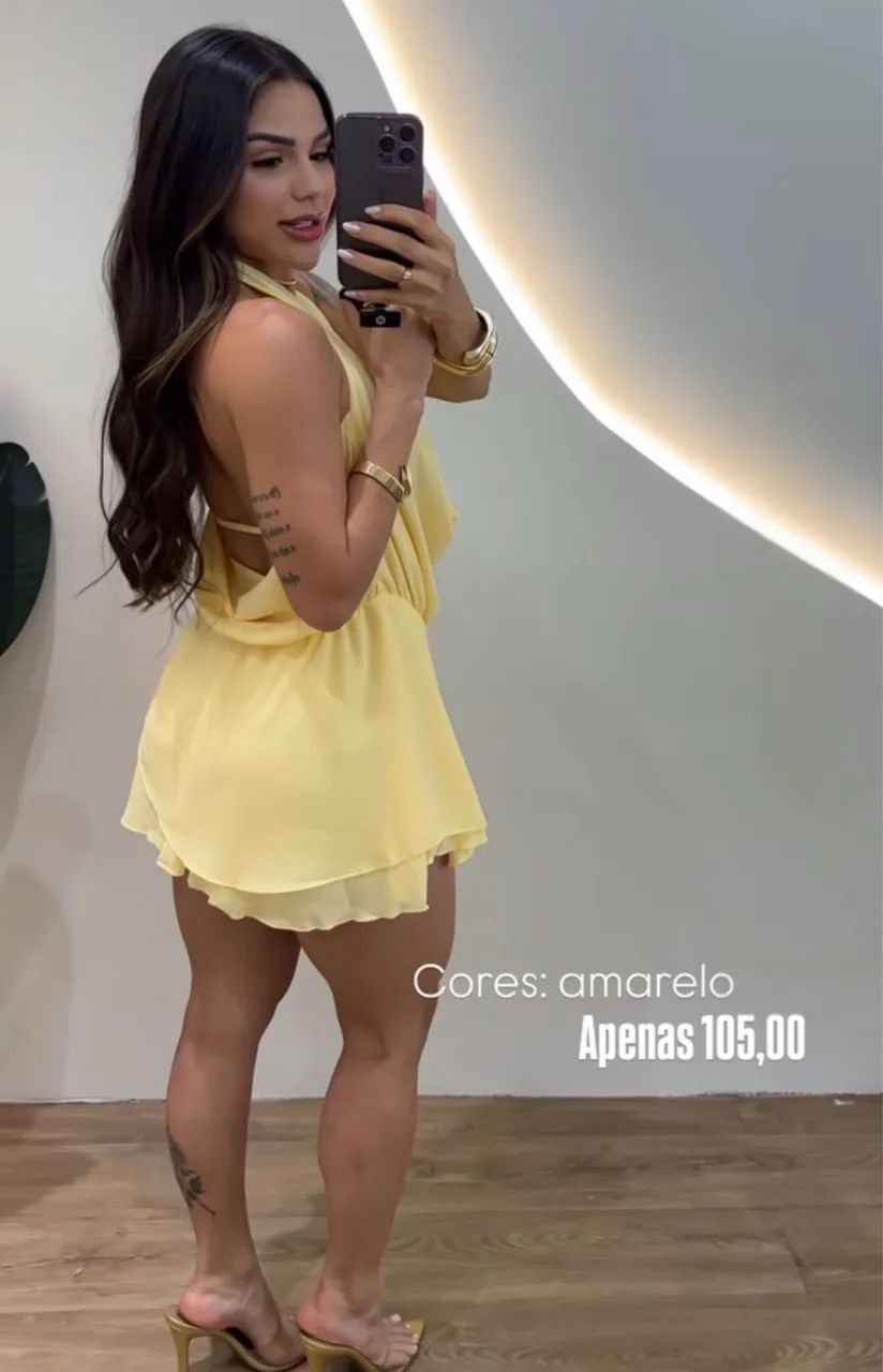 Vestido amarelo belíssimo 