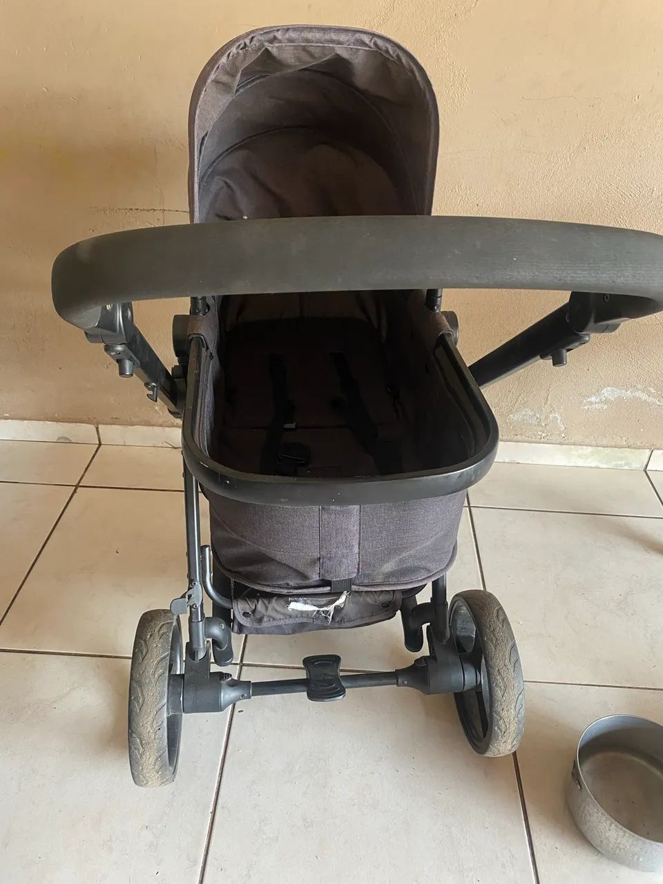 Carrinho de bebê Moisés com bebê conforto  - Foto 3