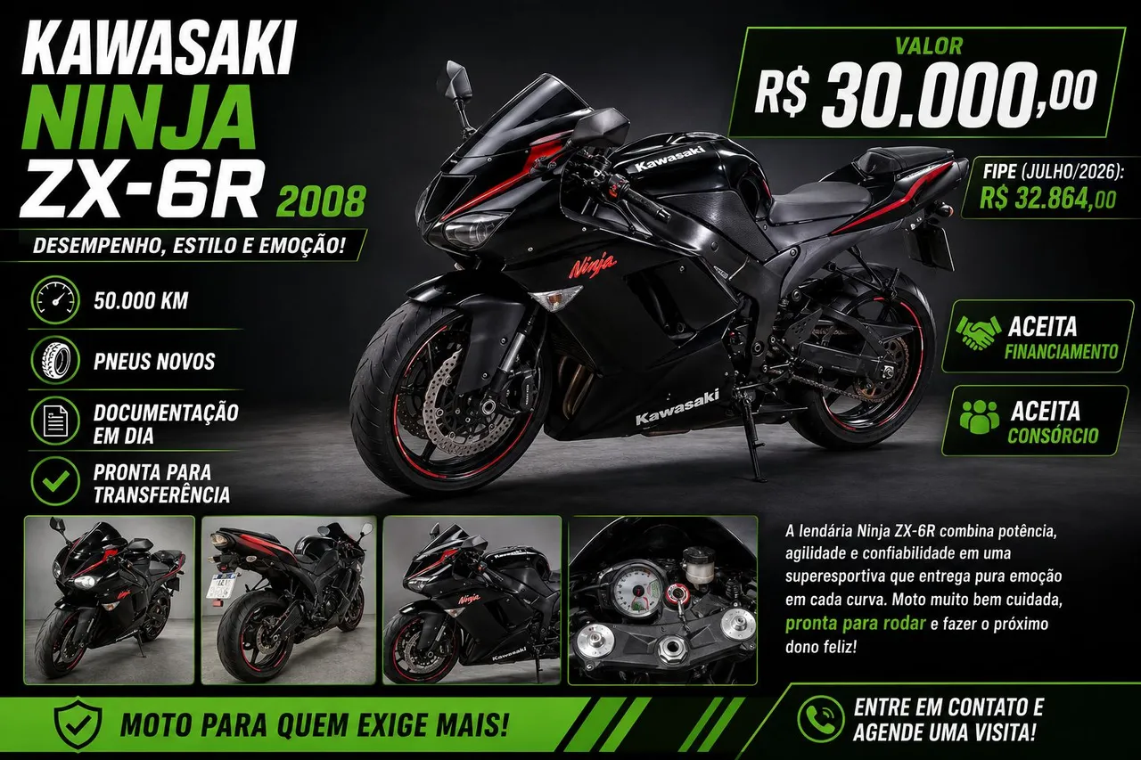Motos Kawasaki Ninja Zx-6r 600cc no Rio de Janeiro