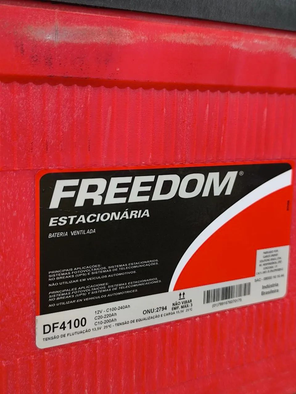 Bateria Freedom 240ah estacionária - Foto 4