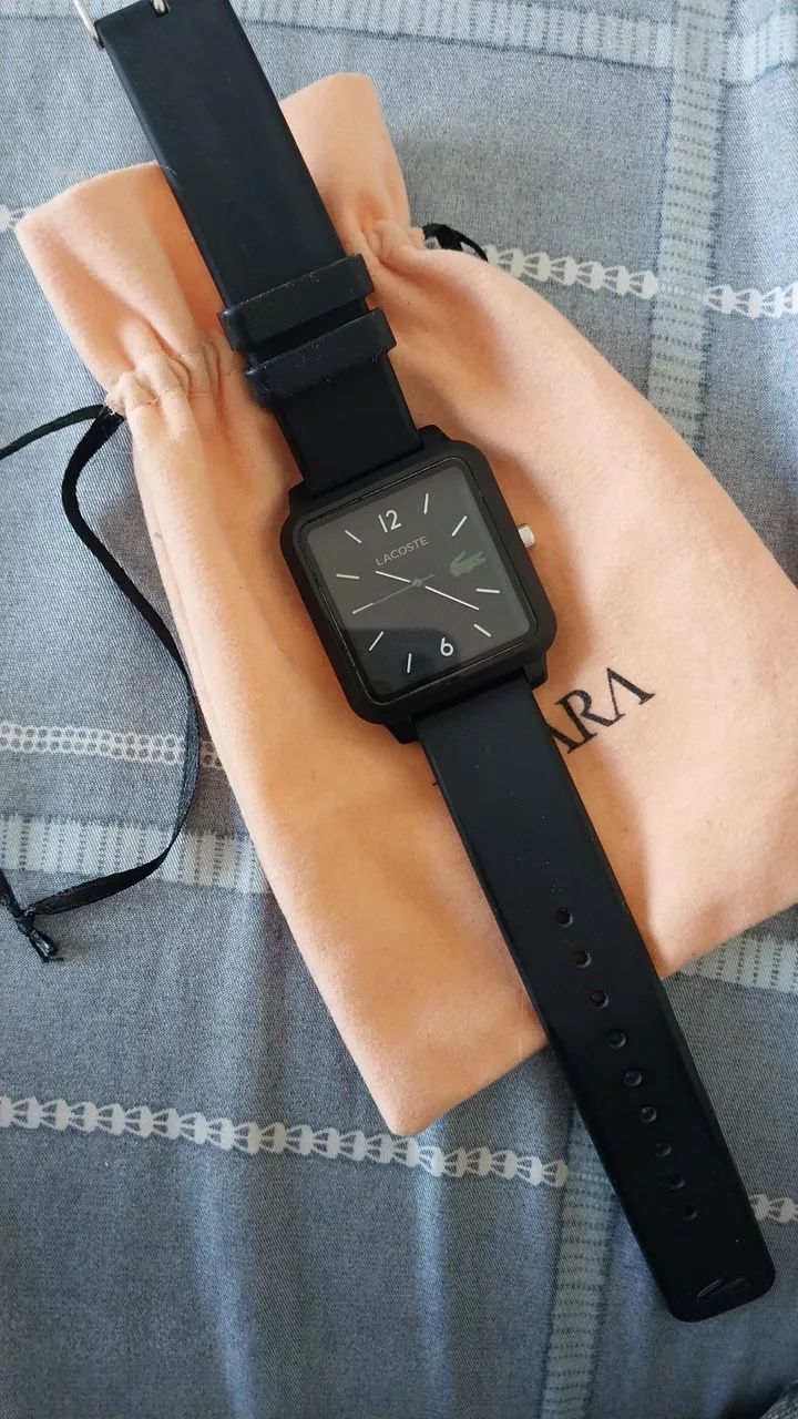 Relógio Lacoste Preto Original