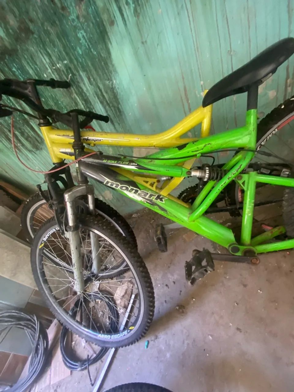 Bike verde e preta  - Foto 2