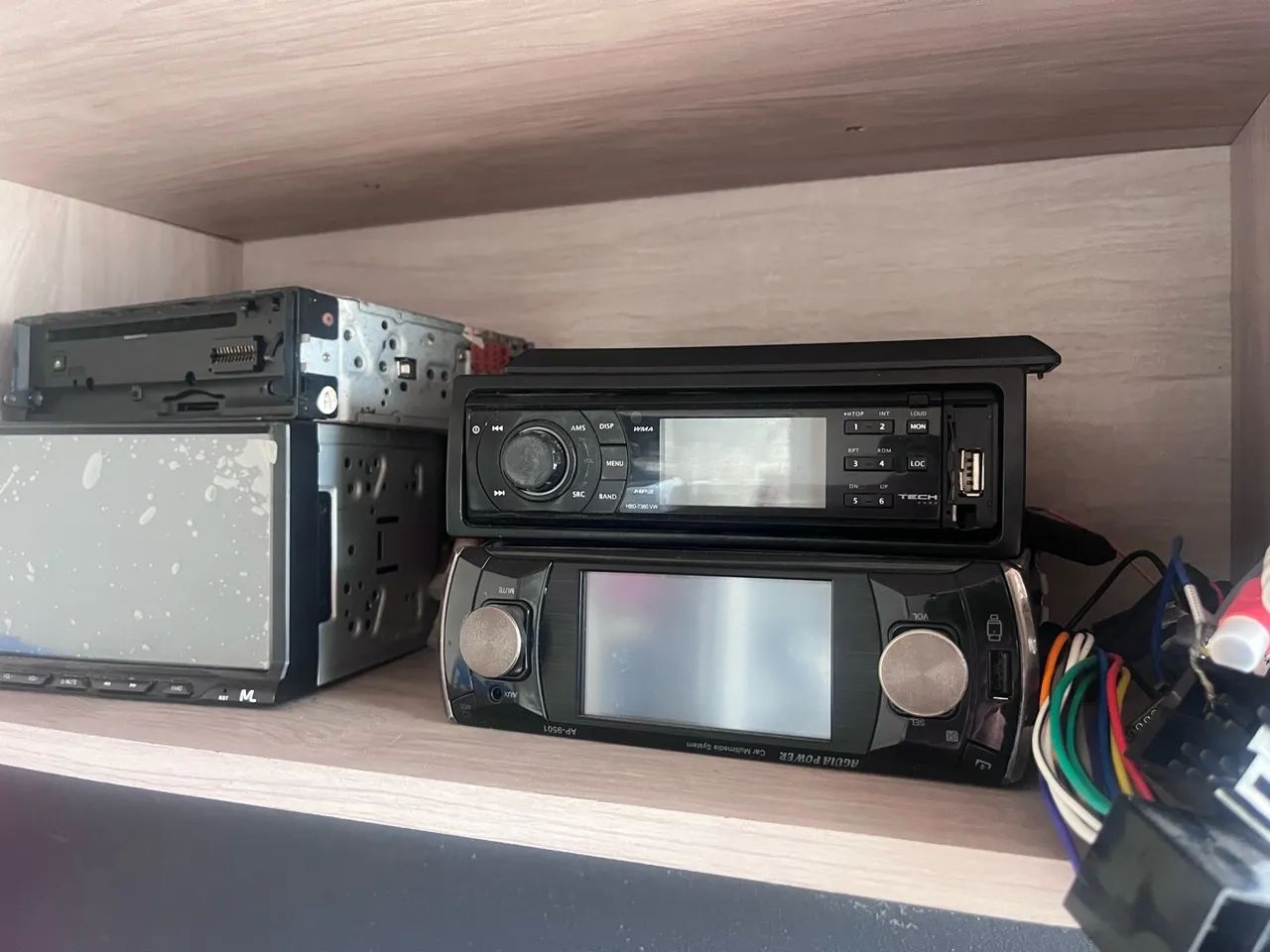 Multimídia 1 din 2 din kit com 4 - Foto 2