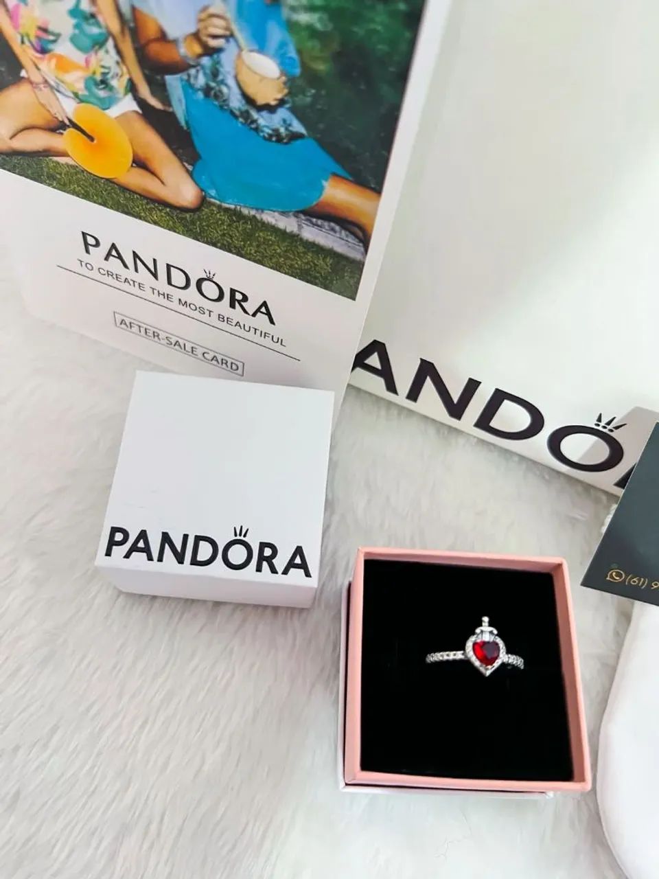Anel pandora Coração espada disney  - Foto 3