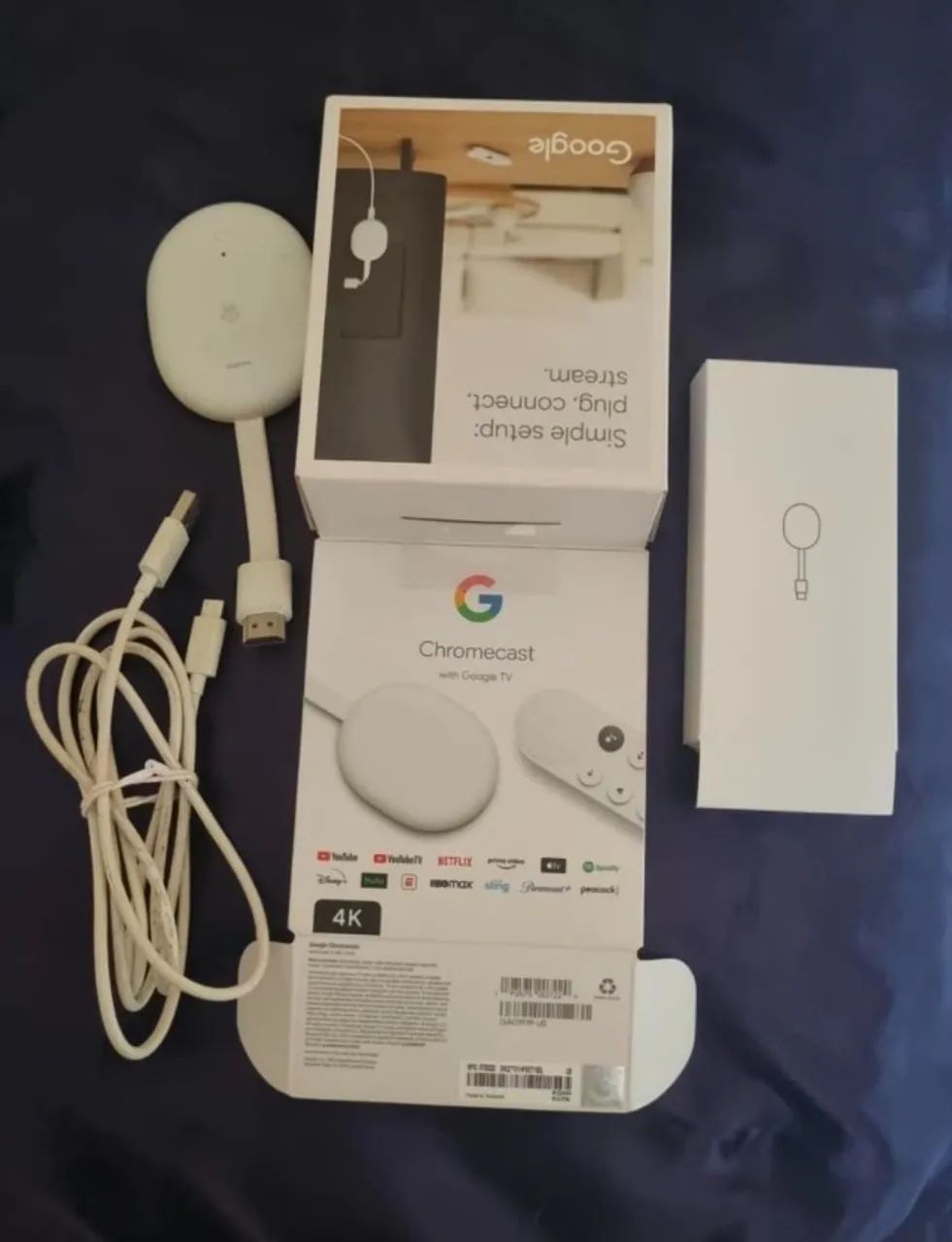 Chromecast With Google Tv de Voz 4k Cor Branco - Dispositivos de
