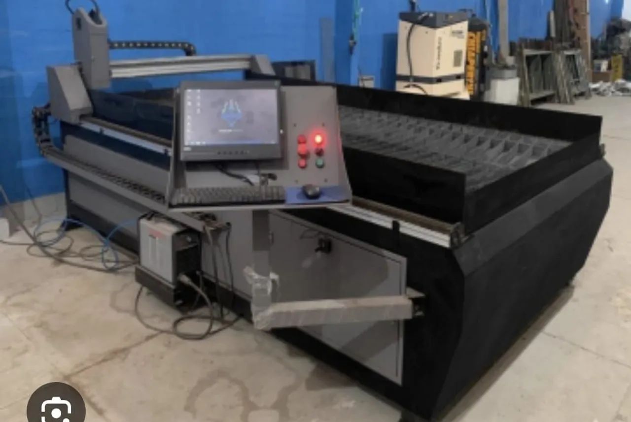 cnc corte plasma, com THC para corte de chapas de ate meia polegadas 