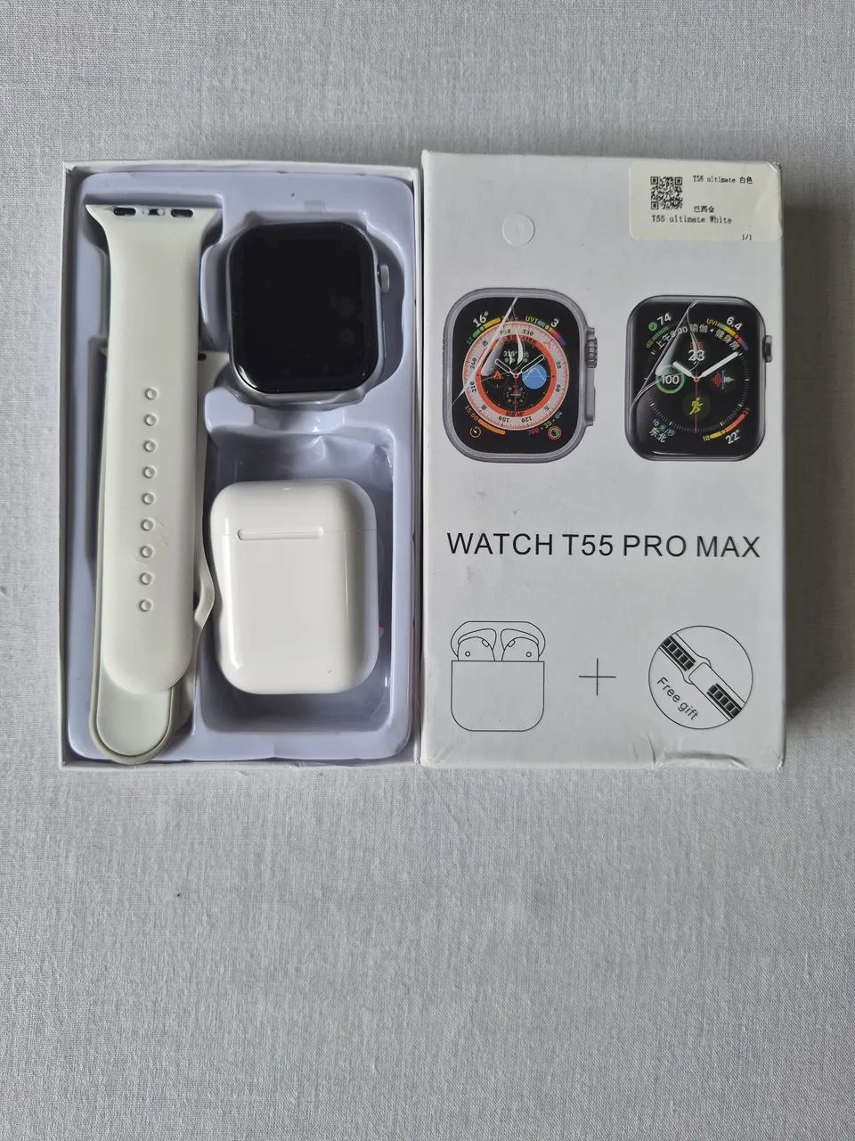 SmartWatch T55 Pro Max + Fone Bluetooth + 2 Pulseiras - Foto 5