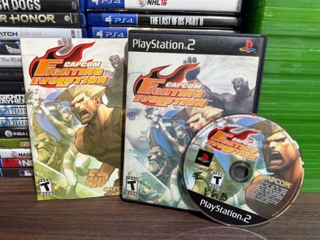 Jogo Capcom Fighting Evolution Ps2 Completo Americano Original CIB Coleção  - Foto 2