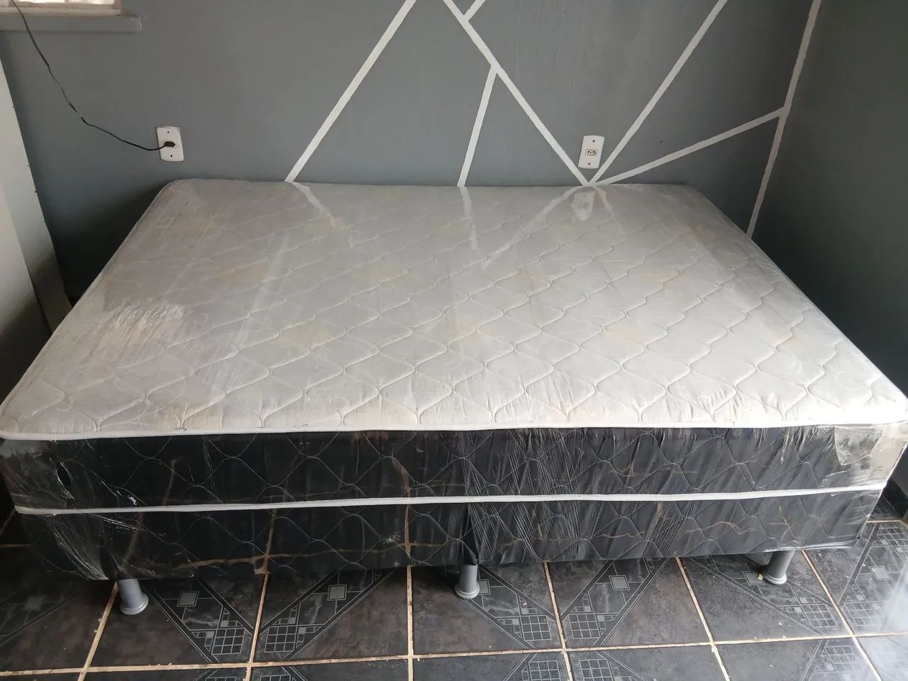Cama Box Casal De Espuma Higienizada - Foto 2