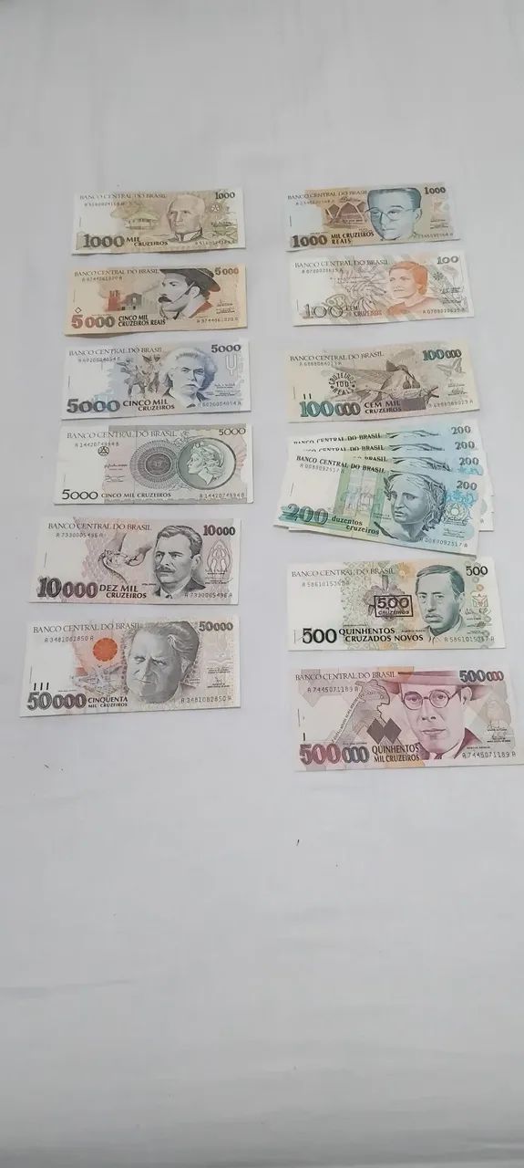 Cedulas Dinheiro Antigo