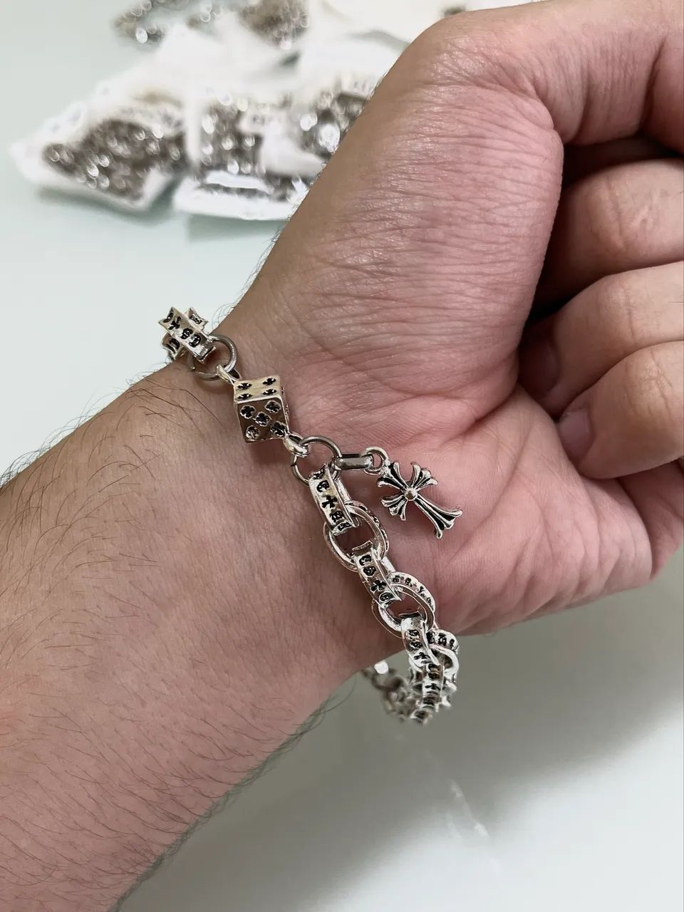 Pulseira Chrome Hearts Pendant - Foto 2