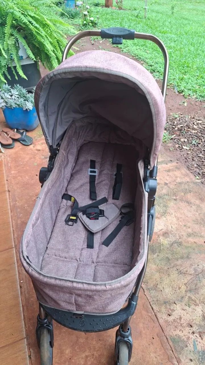 Carrinho de bebê moises com bebê conforto  - Foto 3