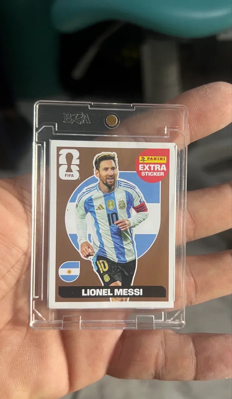 Figurinha legend do Messi 