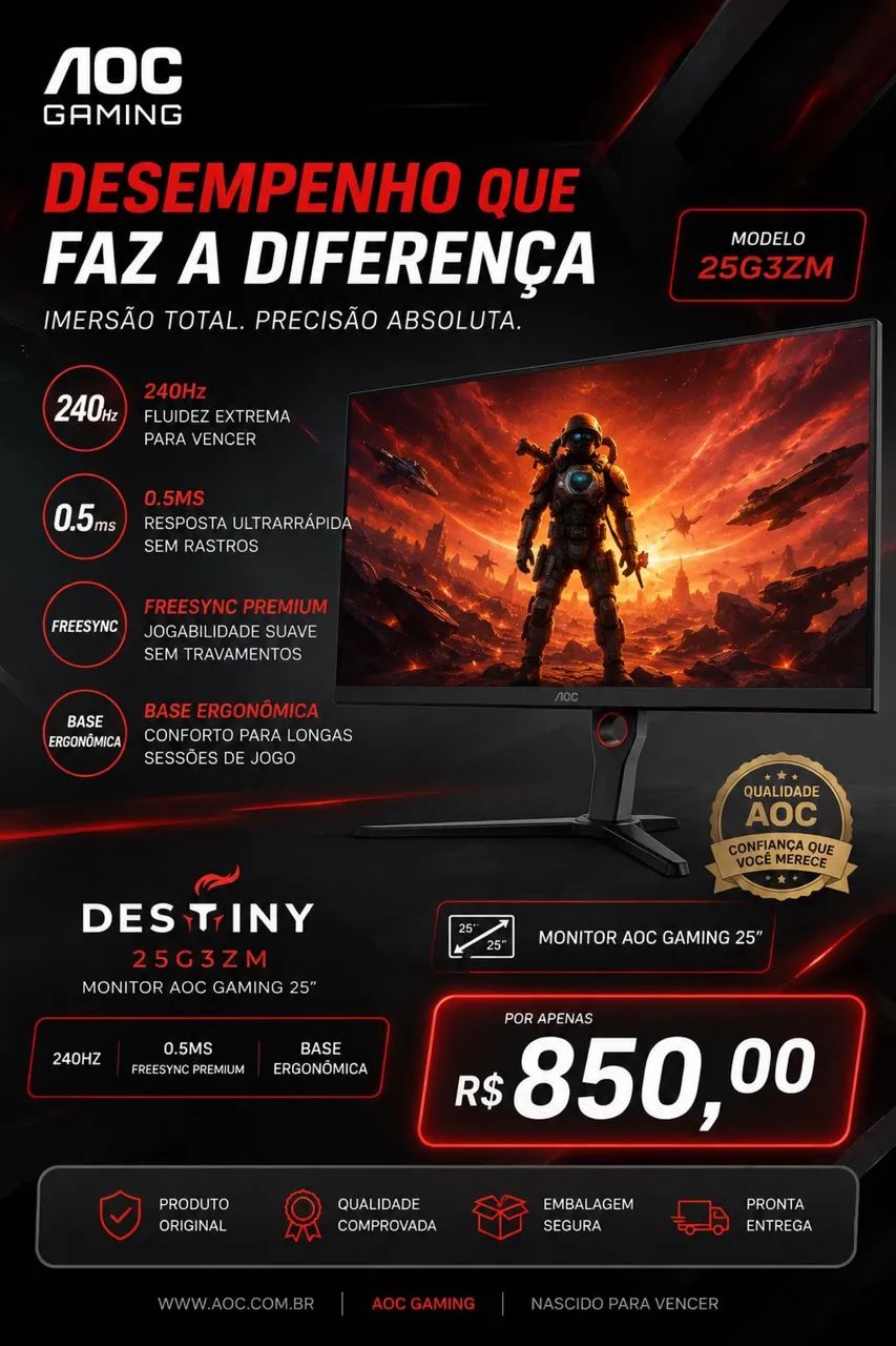 Monitor Gamer AOC - Foto 2