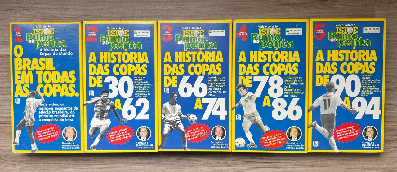 COLEÇÃO VHS ORIGINAL - HISTÓRIA DAS COPAS DO MUNDO
