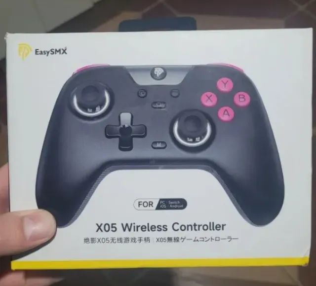Controle Wireless EasySMX X05 Hall Effect RGB Bluetooth para PC/Celular/Switch Lacrado!