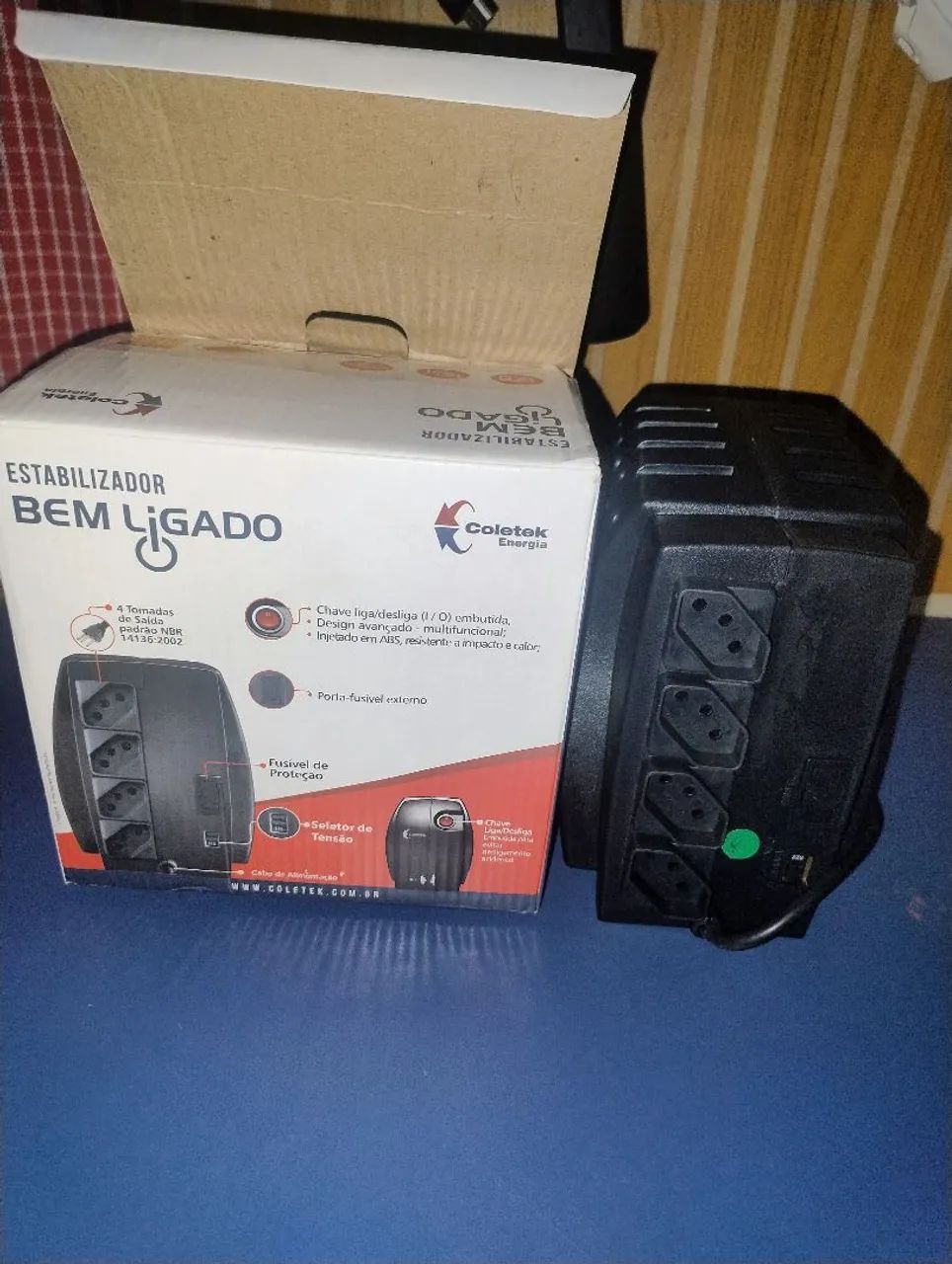 Estabilizador Coletek 500VA Bivolt com Caixa  - Foto 2