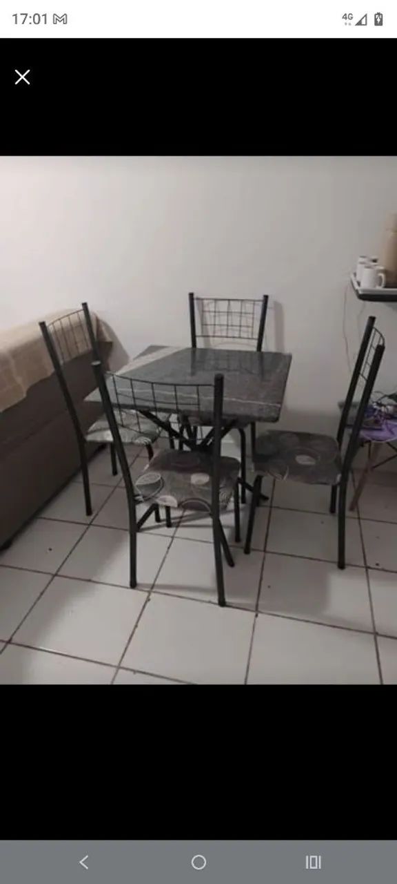 Jogo de mesa 4 cadeiras  - Foto 2