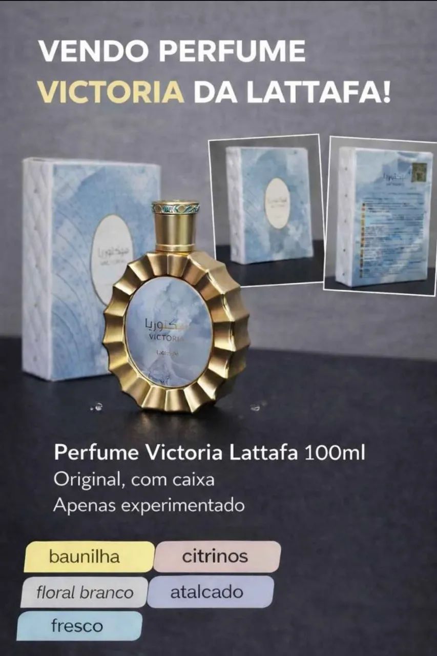 Perfume Victoria Lattafa 100ml Original - Apenas experimentado - Foto 3